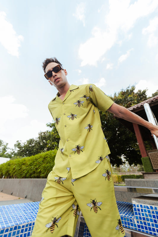 GREEN BEE SHORT SET