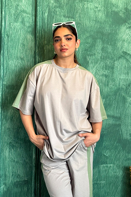 Thunder Grey Oversized Co-ord Set (Women)