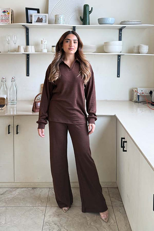 BROWN COMFORT CO-ORD SET