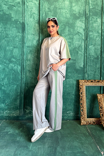 Thunder Grey Oversized Co-ord Set (Women)