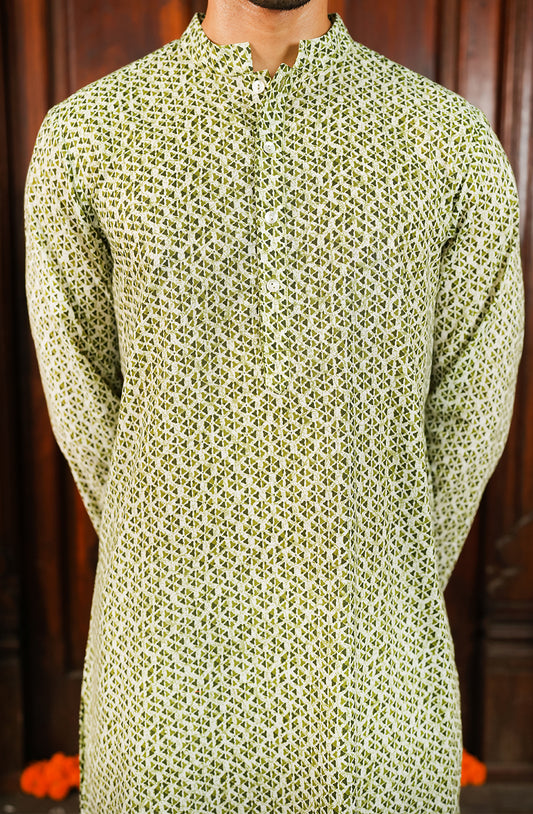 Khwaab Kurta - Men's (Green)