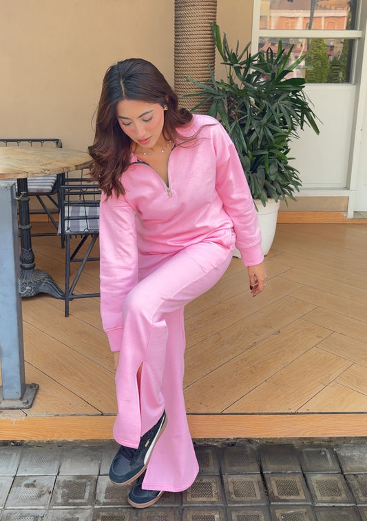 PINK CO-ORD SET (WOMEN)