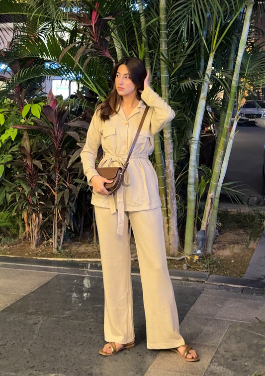 TRIXY CO-ORD SET(BEIGE)