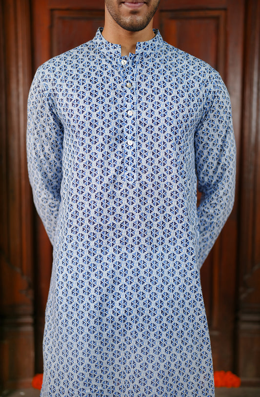 Khwaab Kurta - Men's (Blue)