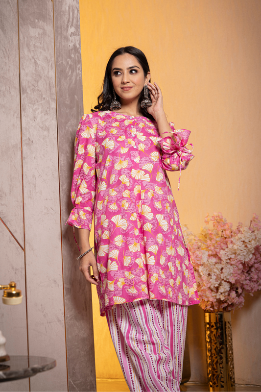 PATHANI KURTA SET (PINK)