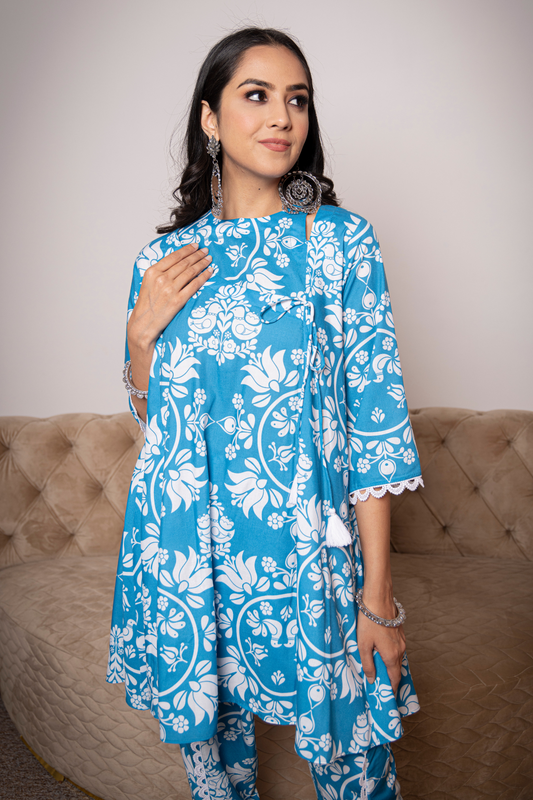 BULBUL ANGRAKHA SET (BLUE)