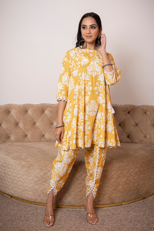 BULBUL ANGRAKHA SET (YELLOW)