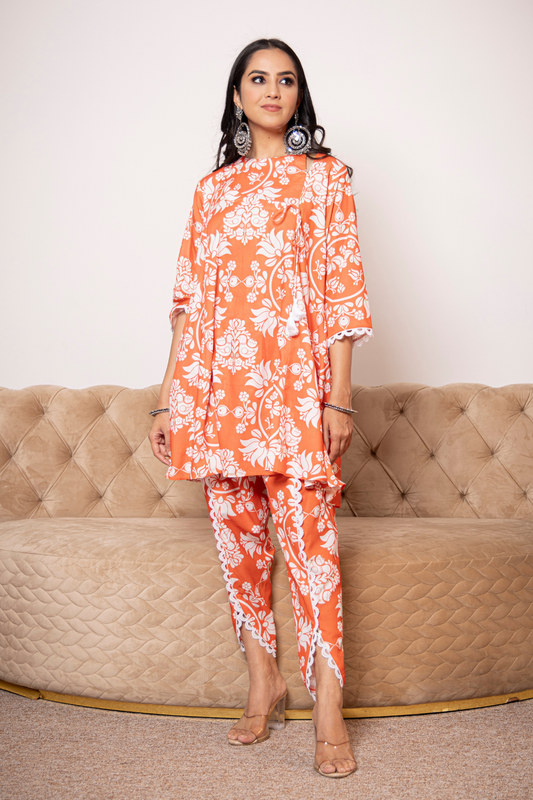 BULBUL ANGRAKHA SET (ORANGE)