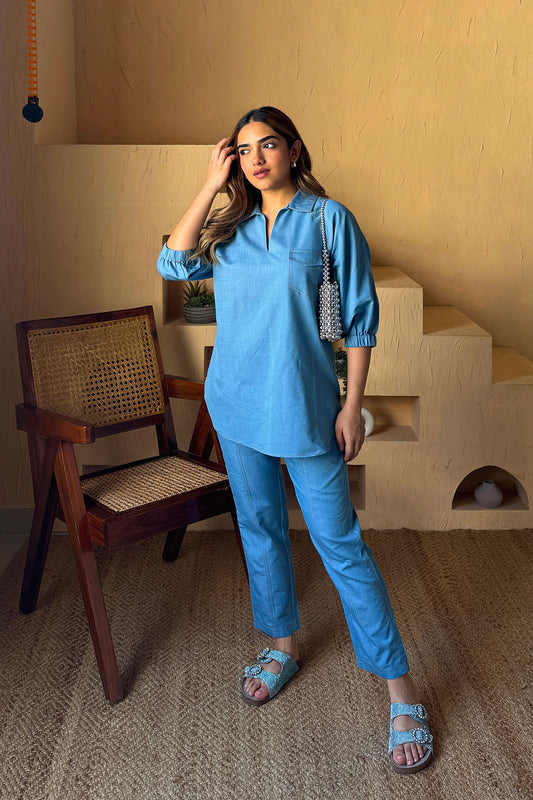 NEW YORK DENIM CO-ORD SET