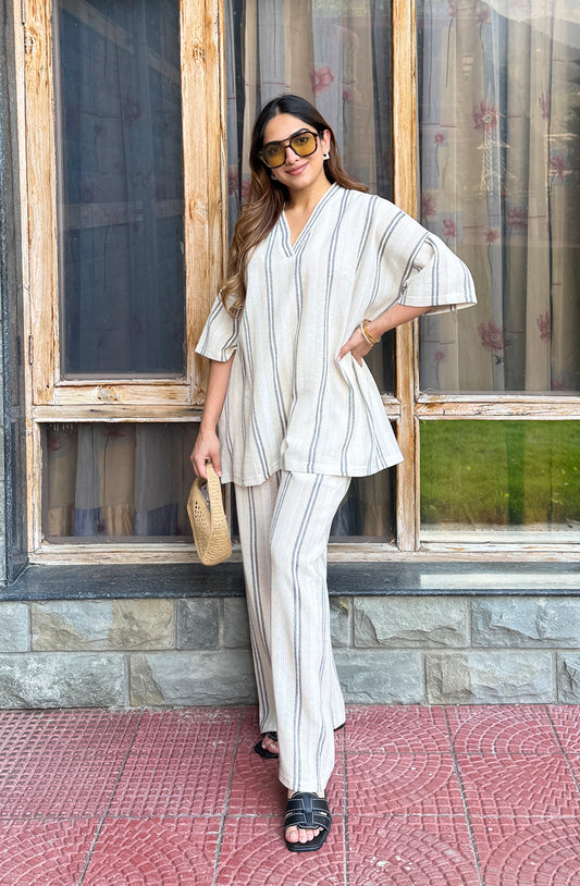 BOHO OFF - WHITE CORD -SET