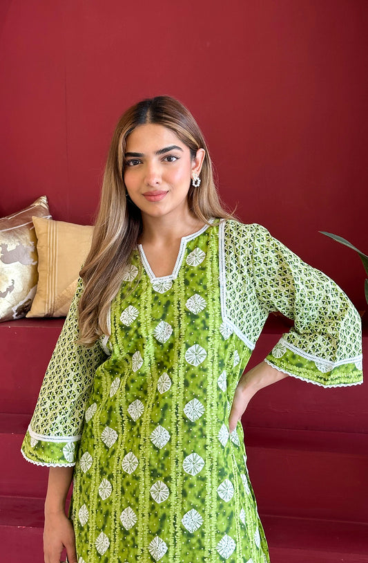 NIKHAAR CO-ORD SET (GREEN)