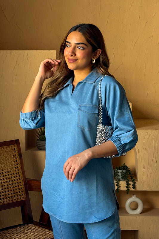 NEW YORK DENIM CO-ORD SET