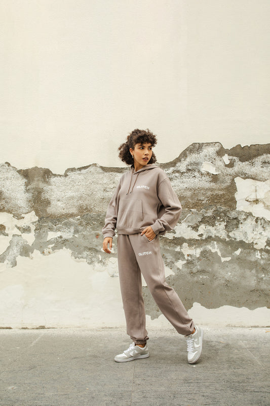 GLITCH HOODIE SET - GRAY (WOMEN)