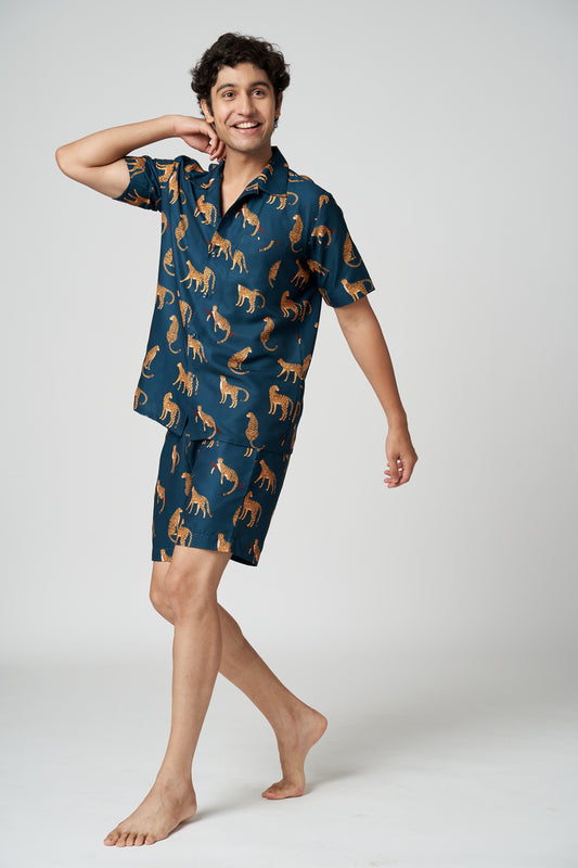CHEETAH SHORTS SET
