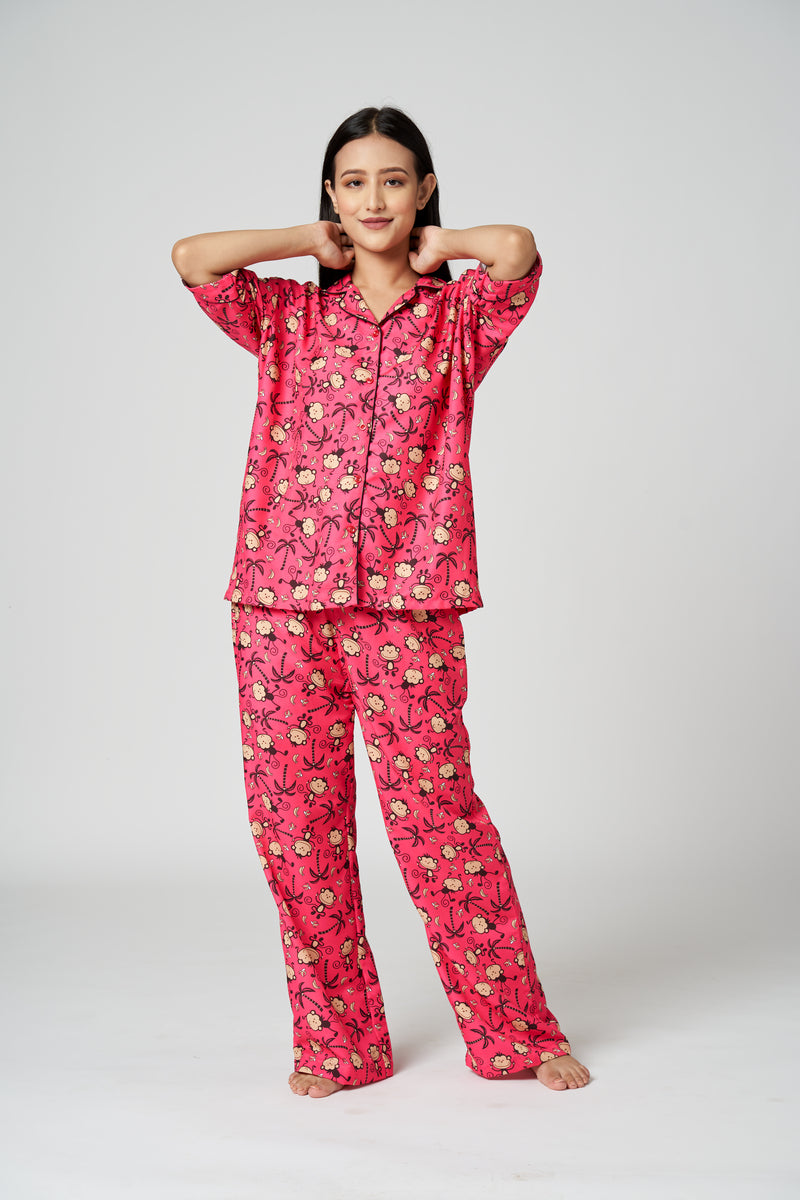 MONKEY PJ SET (WITH BELT)