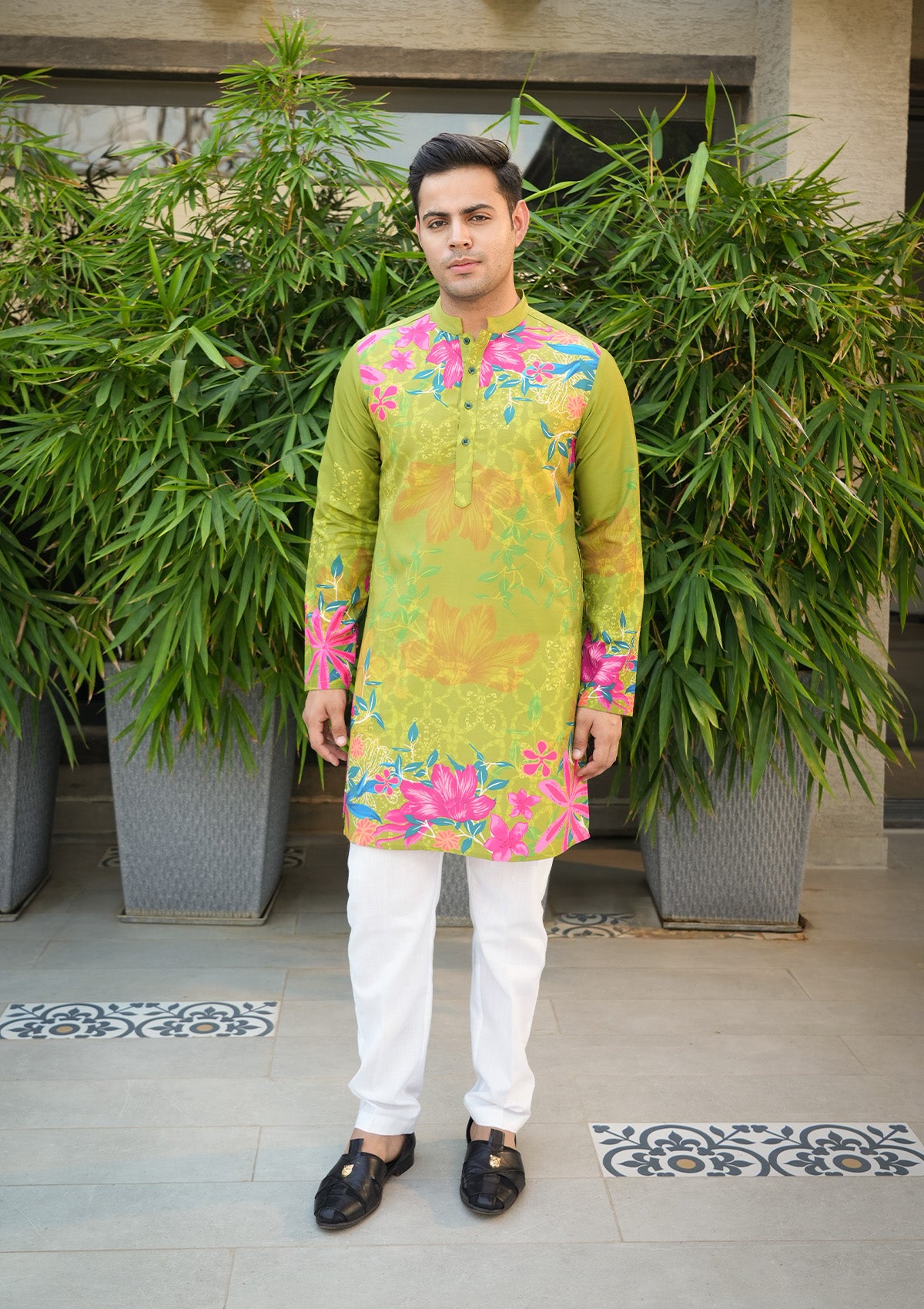 Sunehri Kurta – Men's (Green)