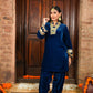 Patiala Velvet Set - Blue