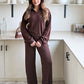 BROWN COMFORT CO-ORD SET