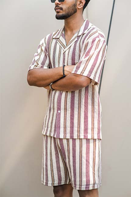 BOHO RED SHORTS SET (MENS)