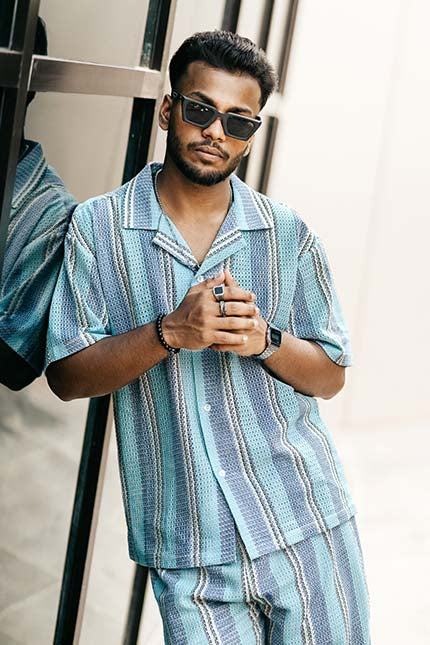 BOHO BLUE CORD-SET (MENS)