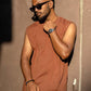 Thunder Brown 3 Piece Oversized Short Set