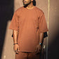 Thunder Brown 3 Piece Oversized Short Set