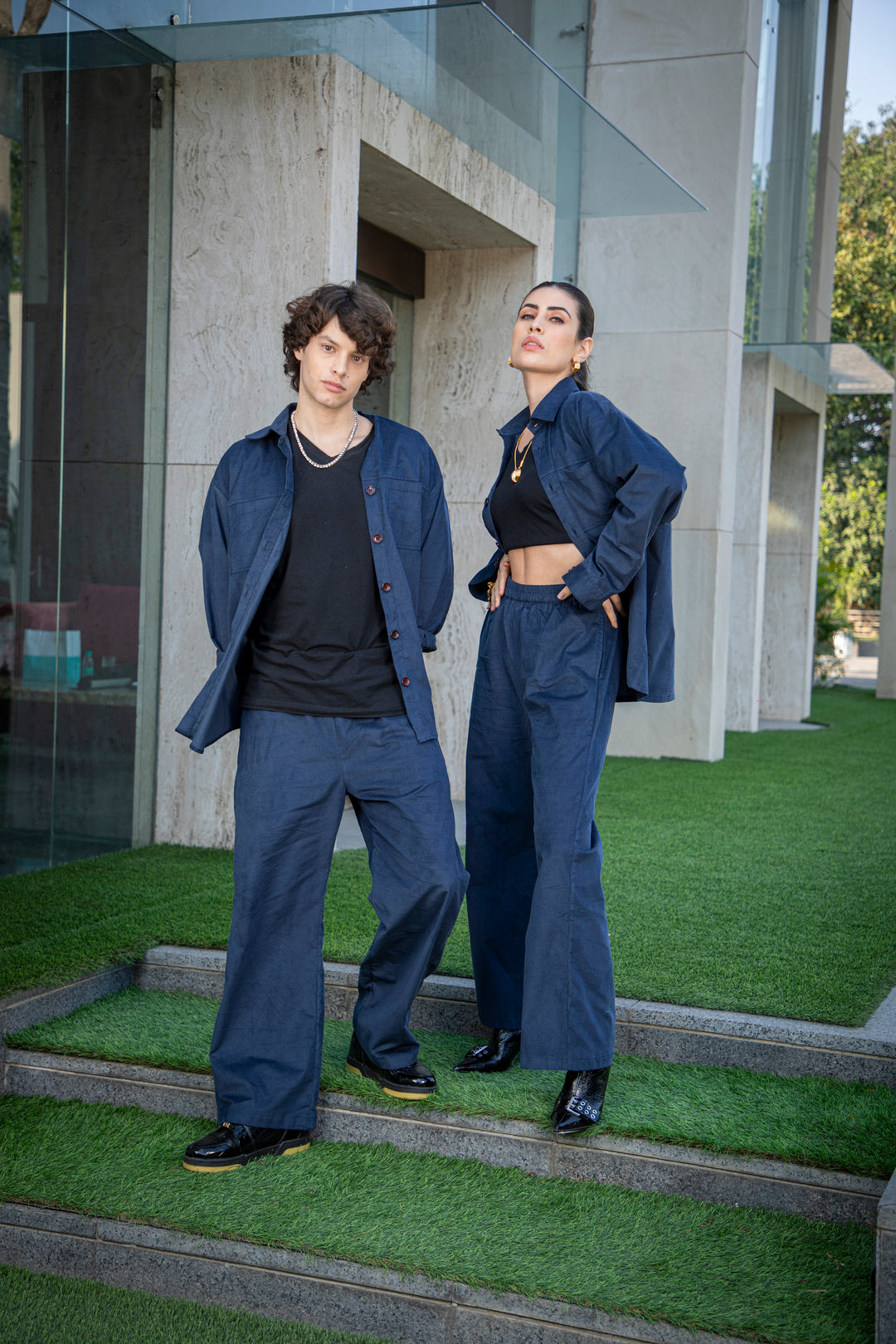 BOSSY CO-ORD SET - BLUE (WOMEN)