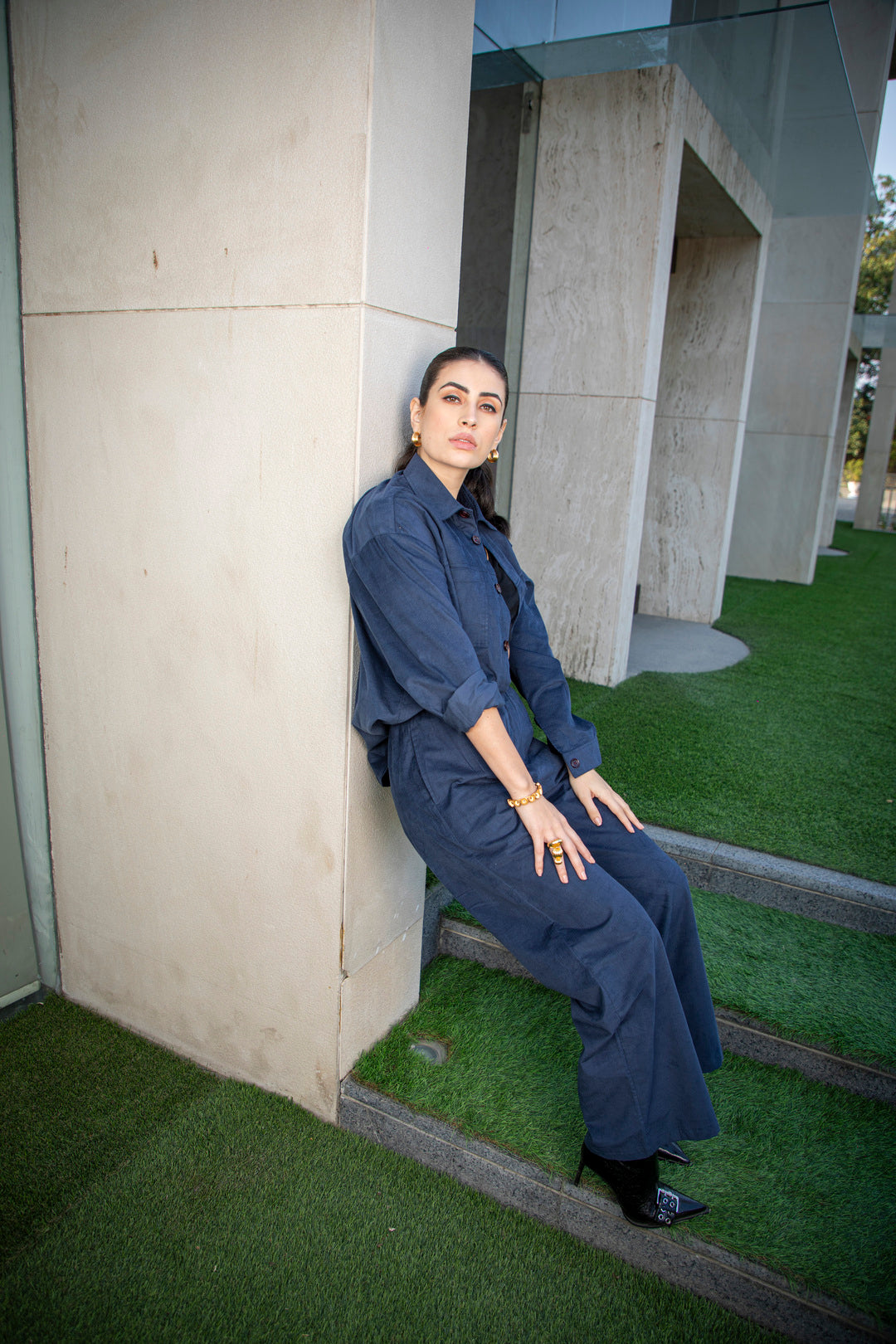 BOSSY CO-ORD SET - BLUE (WOMEN)