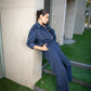 BOSSY CO-ORD SET - BLUE (WOMEN)