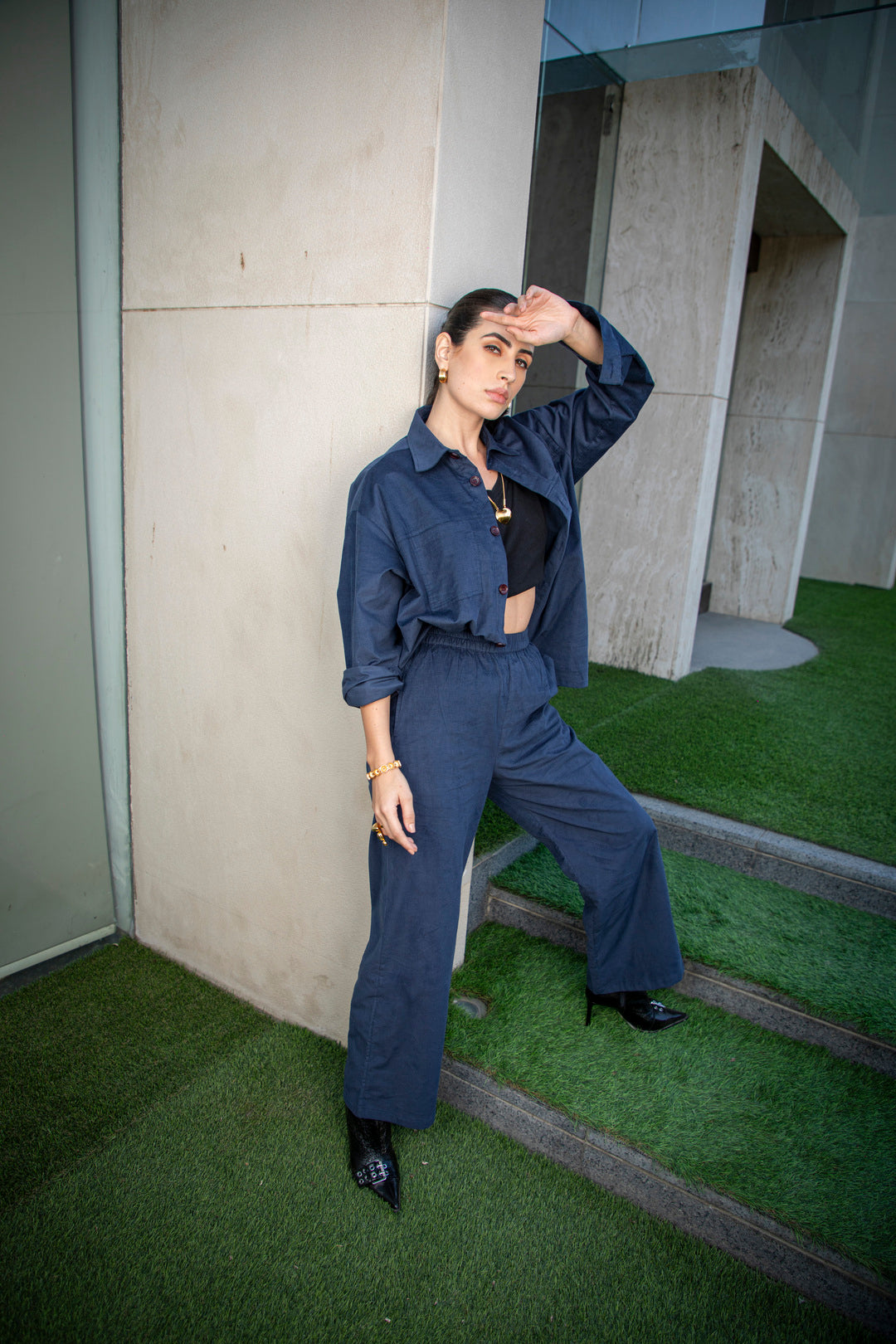 BOSSY CO-ORD SET - BLUE (WOMEN)