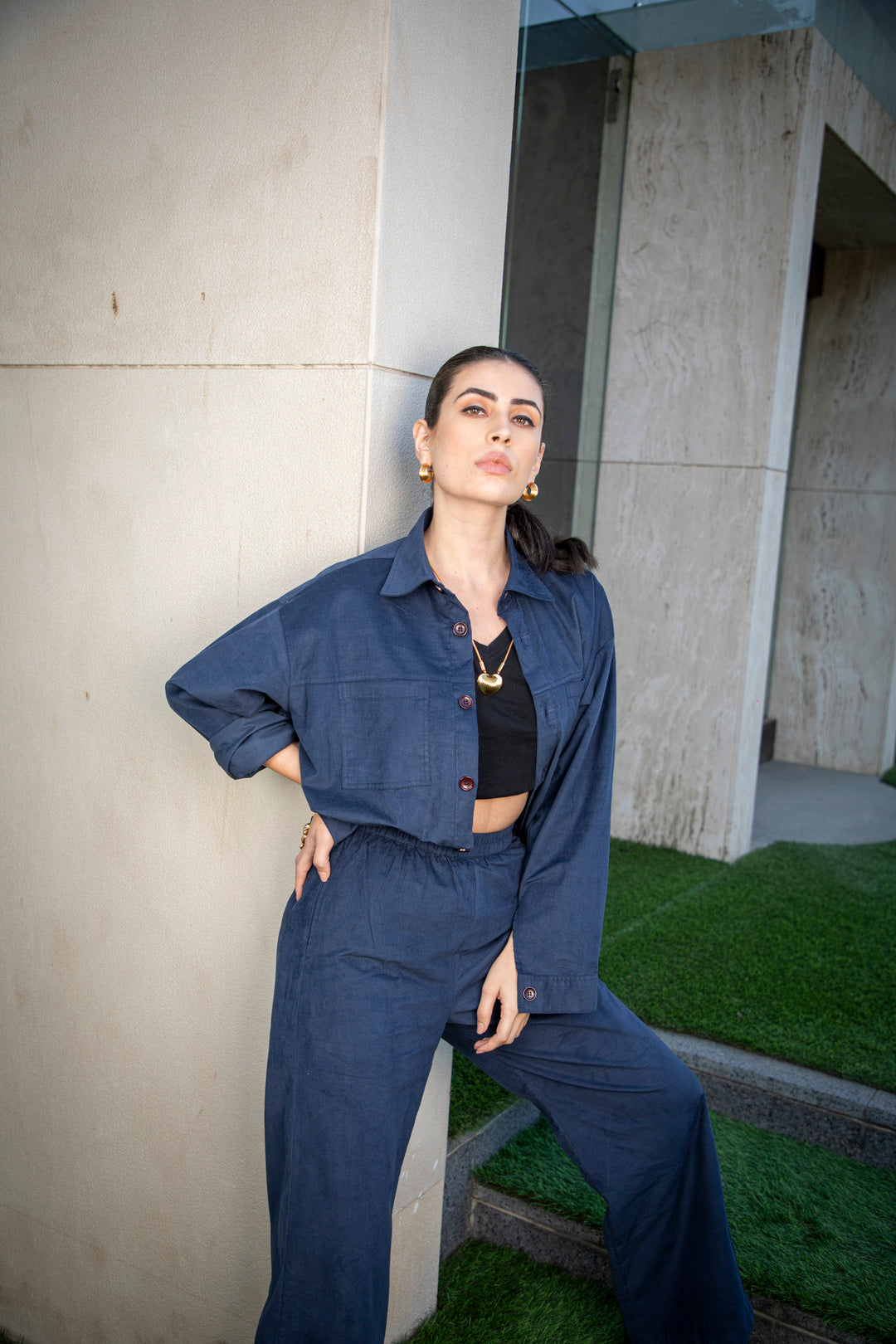 BOSSY CO-ORD SET - BLUE (WOMEN)