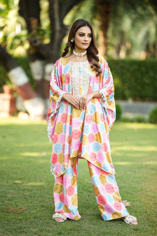 RANGOLI KAFTAN SET