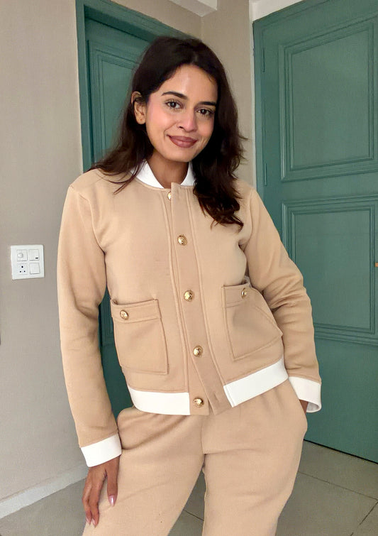 WINDY CO-ORD SET - BEIGE