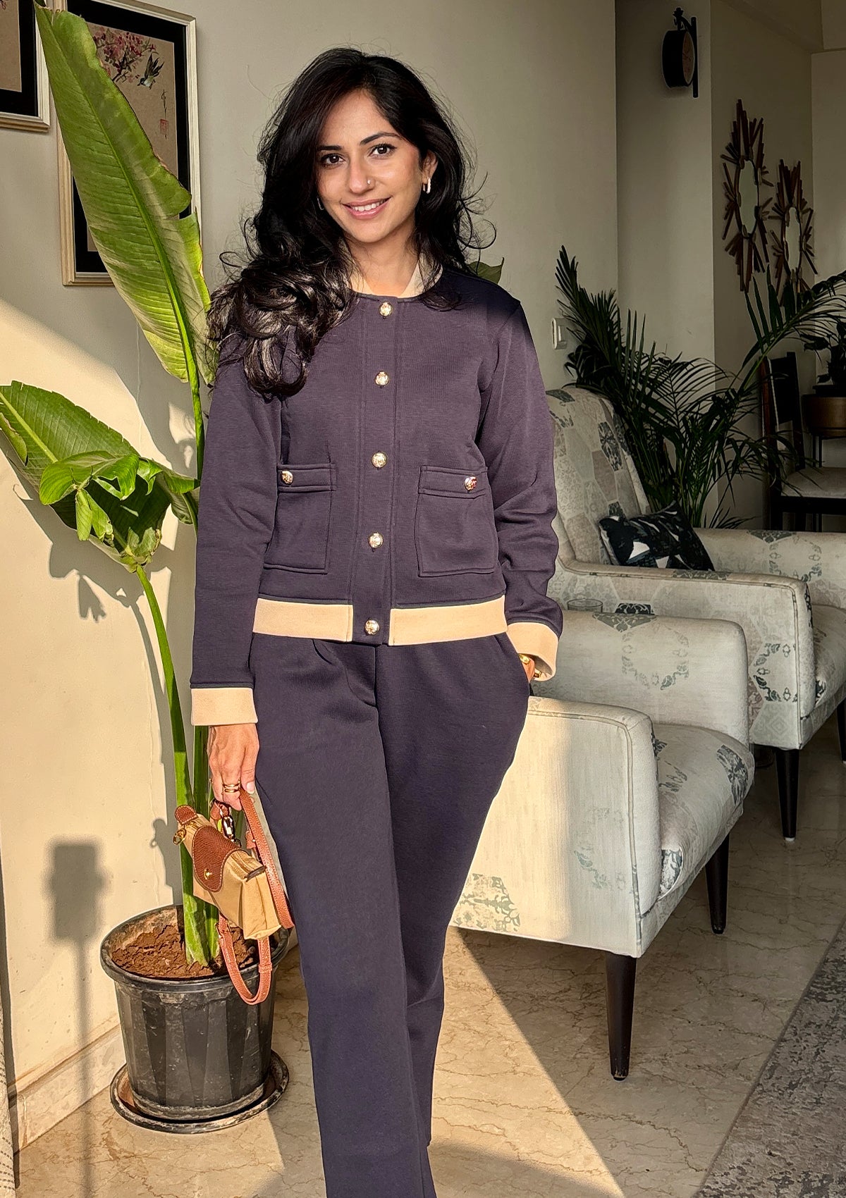 WINDY CO-ORD SET - NAVY