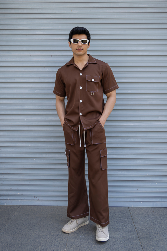 RAGER CO-ORD SET - (BROWN-MENS)