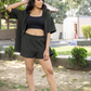STAYCATION SHORTS SET (GREEN) - WOMEN'S