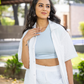 STAYCATION SHORTS SET (WHITE) - WOMEN'S