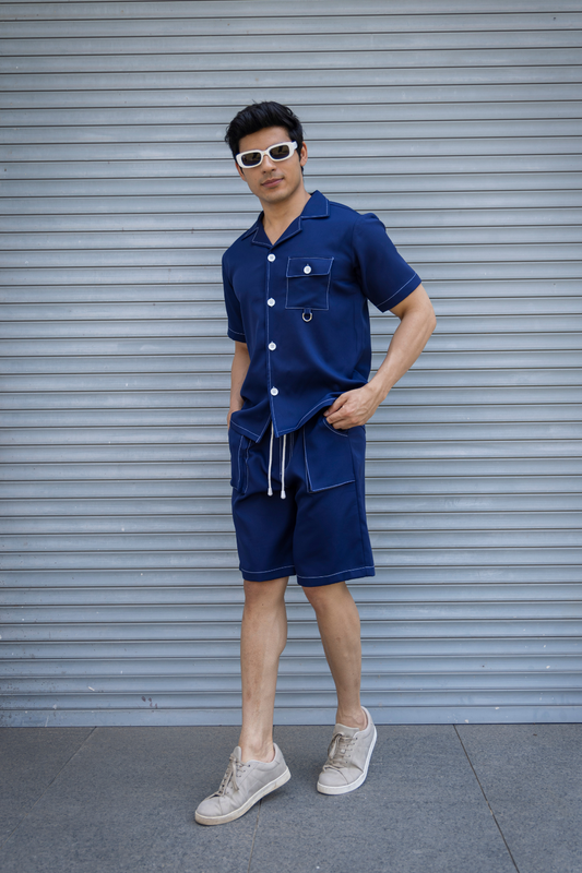 RAGER SHORTS SET (BLUE) - MEN'S