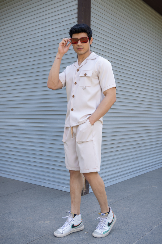 RAGER SHORTS SET (OFF WHITE) - MEN'S