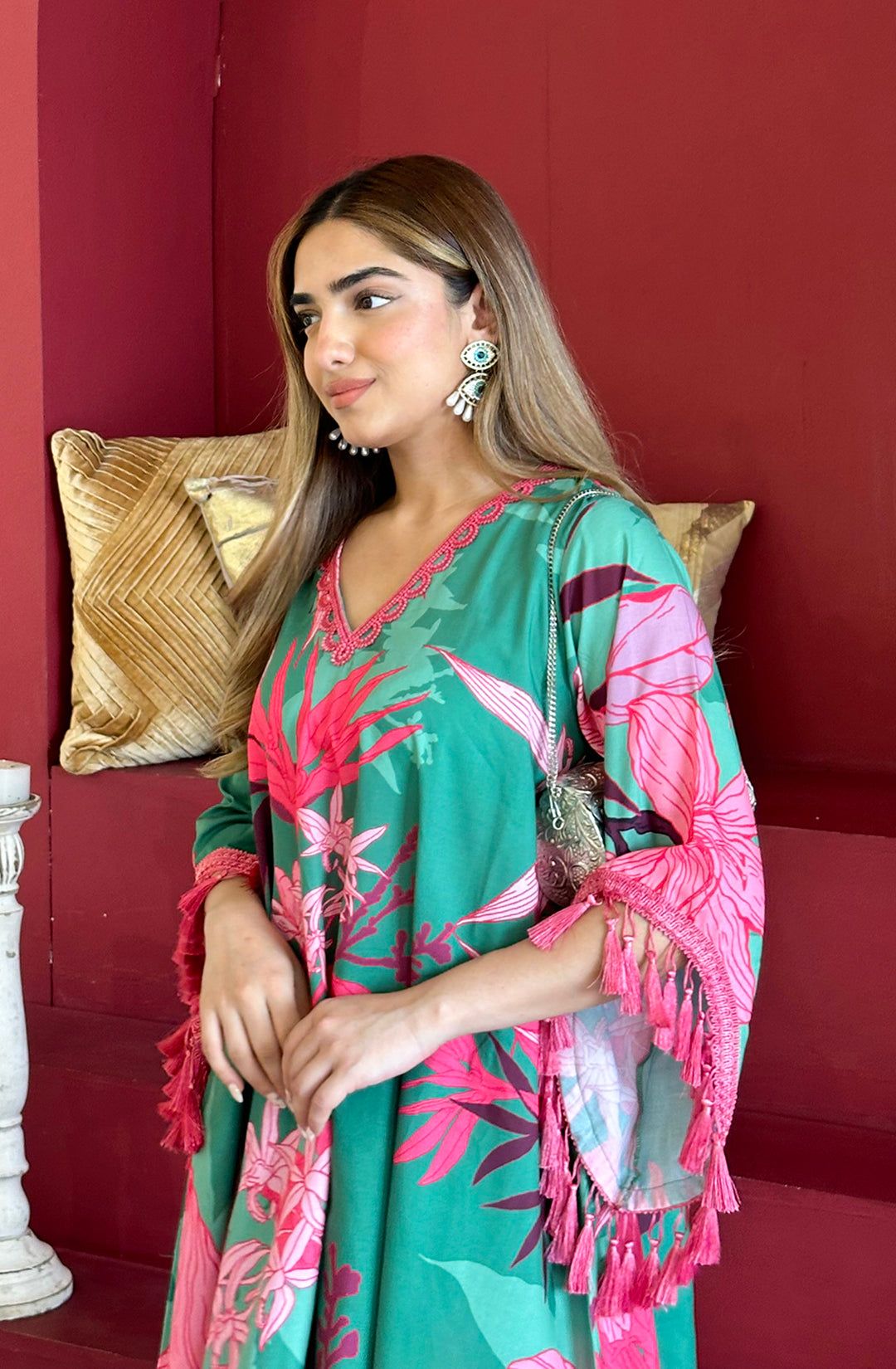 GREENER TUNIC CO-ORD SET