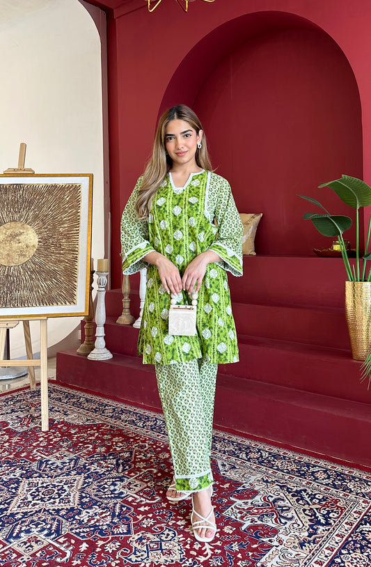 NIKHAAR CO-ORD SET (GREEN)