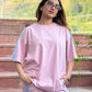 Thunder Pink Oversized co-ord Set
