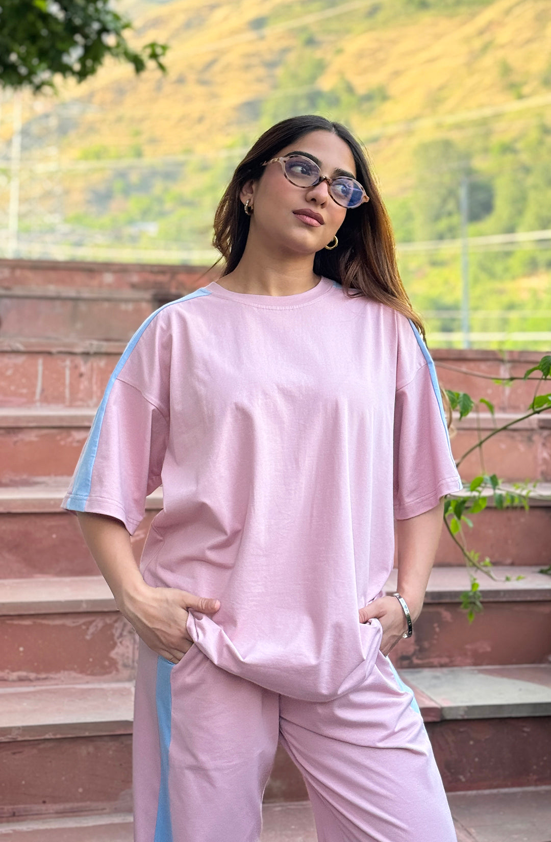 Thunder Pink Oversized co-ord Set