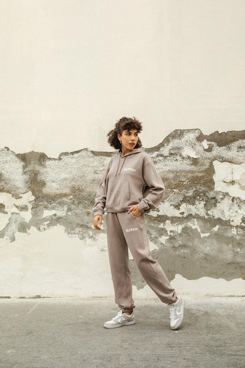 GLITCH HOODIE SET - GRAY (WOMEN)