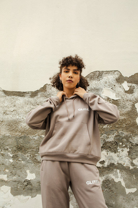 GLITCH HOODIE SET - GRAY (WOMEN)