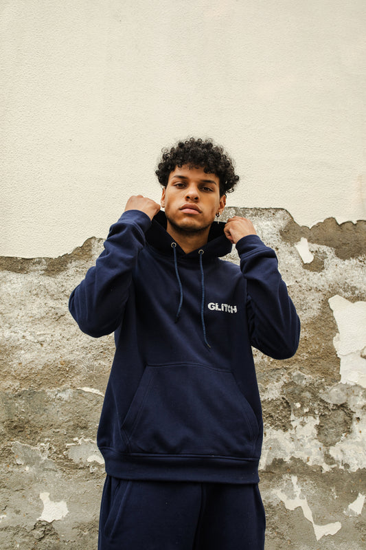 GLITCH HOODIE SET - BLUE (MEN)