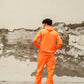 GLITCH HOODIE SET - ORANGE (MEN)