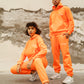 GLITCH HOODIE SET - ORANGE (WOMEN)