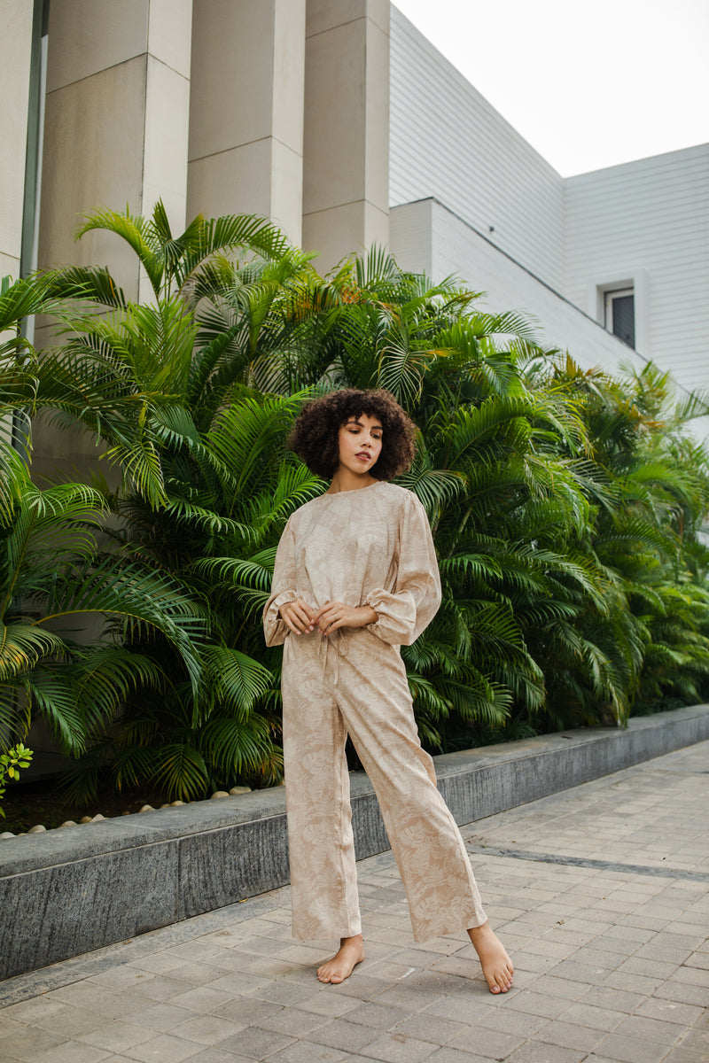WHITE TROPICAL CO-ORD SET