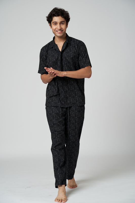 ABSTRACT BLACK LOUNGE SET